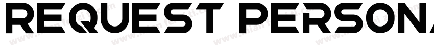 Request Personal Us字体转换